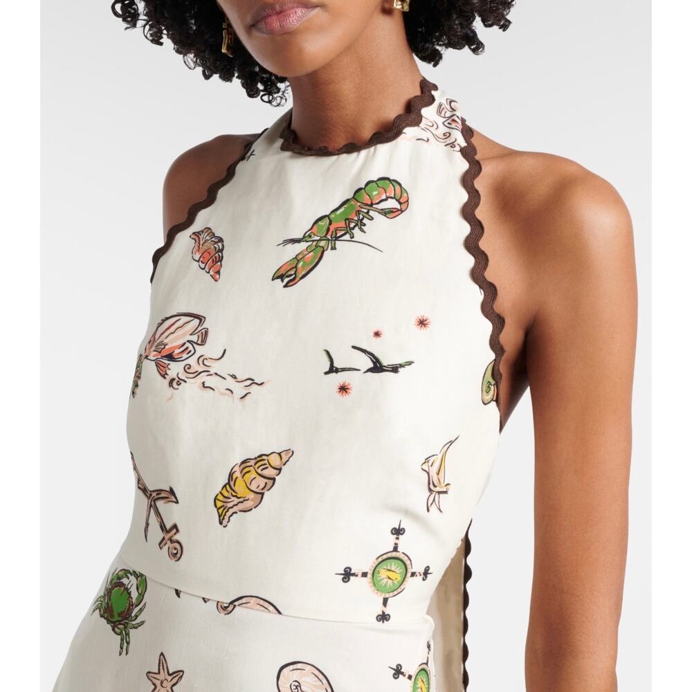 Alemais Printed halterneck maxi dress - Picture 4 of 10